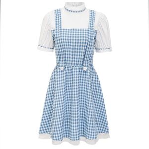 Wizard of Oz Dorothy Blue and White Checkered Women's Dress